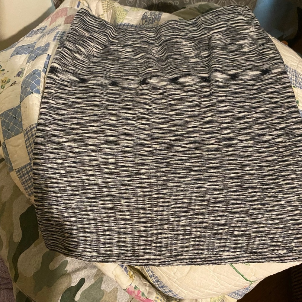 Poof Couture Black and White Striped Garment